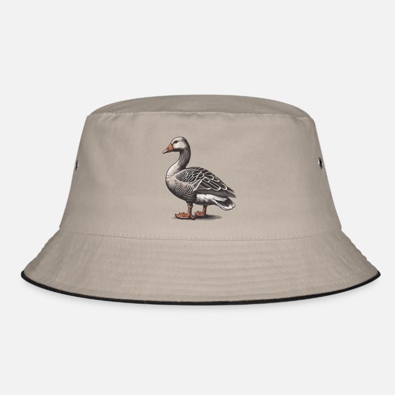 Goose - Bucket Hat - khaki/black