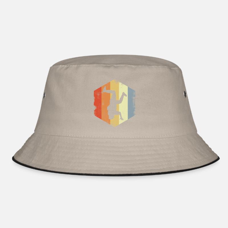 Breakdancer Vintage Look - Bucket Hat - khaki/black