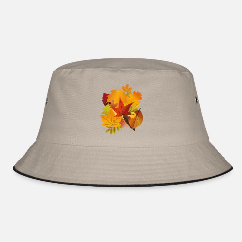 Autumn Fall Leaves Bucket Hat