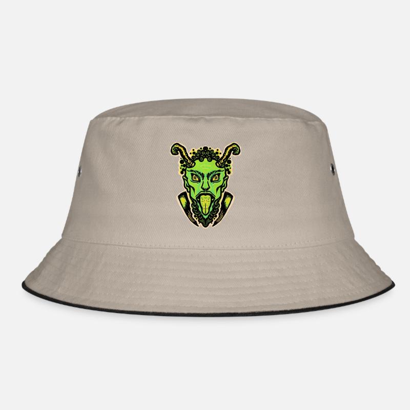 Krampus vert avec langue et cornes Bob