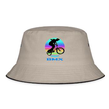Vélo BMX - Bob - kaki/noir - Devant