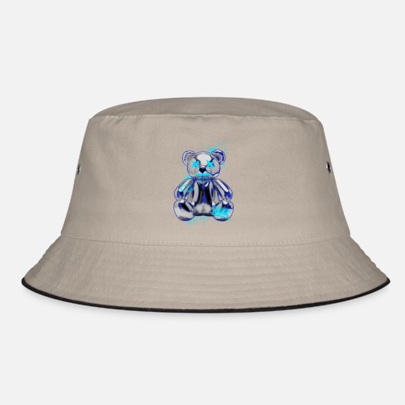 Graffiti-Bär Neon Tropfen Teddybär Bucket Hat