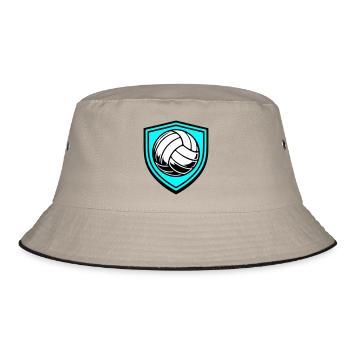 Blason du ballon de volley-ball - Bob - kaki/noir - Devant