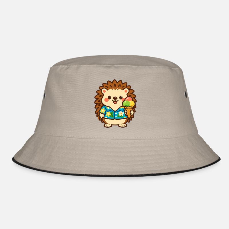 Igel mit Eis im Hawaii-Stil Bucket Hat