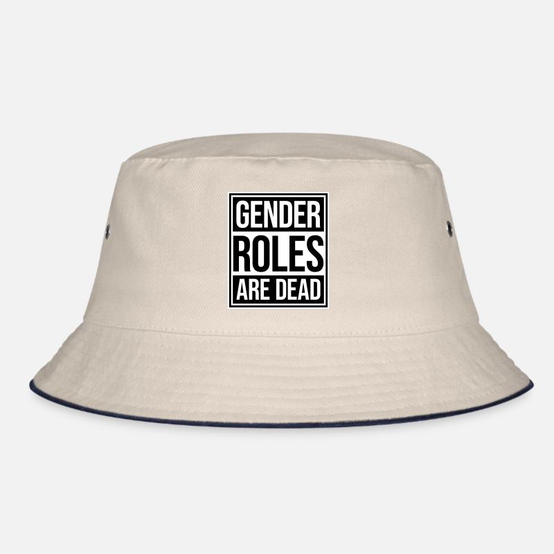 Gender Roles Are Dead Statement Freiheit Spruch Bucket Hat