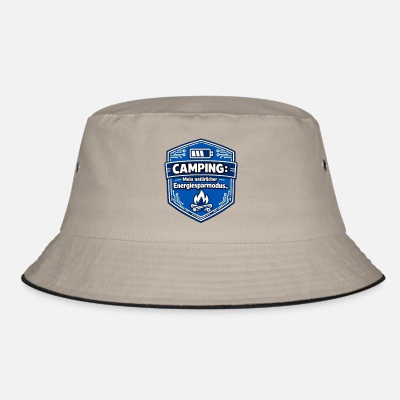 Camping energy saving mode Bucket Hat