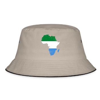 Sierra_Leone_Flagge_Afrika_used - Bob - kaki/noir - Devant