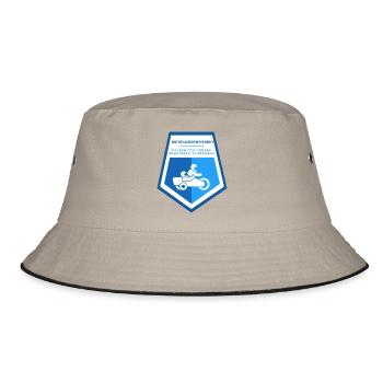 Seitenwagenfahrer: Fahren für Freude - Bucket Hat - Khaki/Schwarz - Vorne