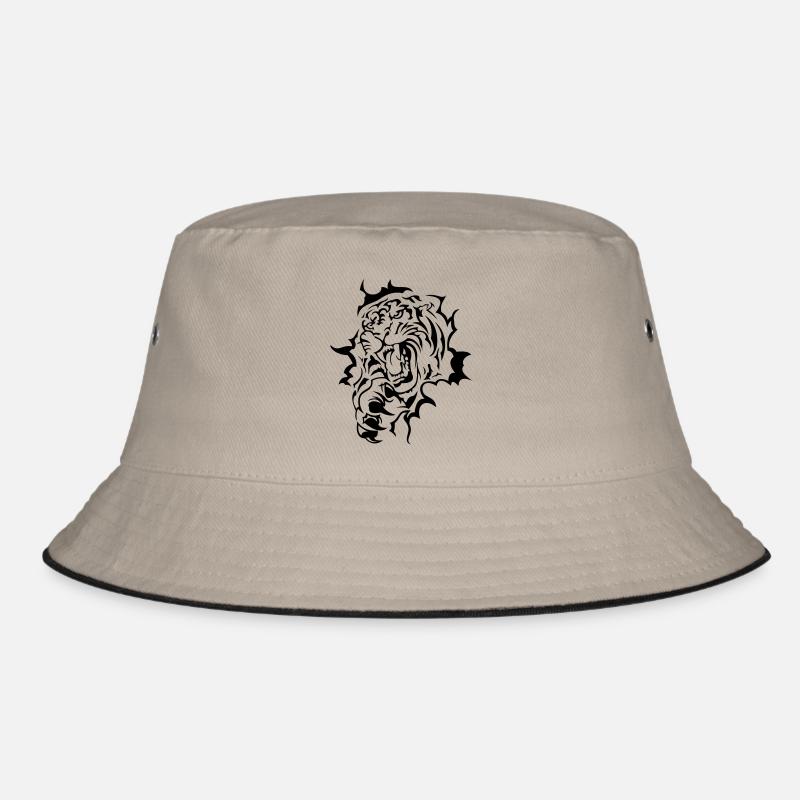 Tiger - Bucket Hat - Khaki/Schwarz
