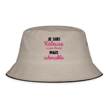 Je Suis Râleuse Un Peu Chiante Mais Adorable - Bob - kaki/noir - Devant