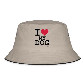 j'aime mon chien by wam - Bob - kaki/noir - Devant