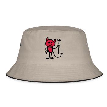 Imp - Bucket Hat - khaki/black - Front