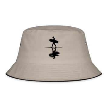 Wake-Waker - Bucket Hat - khaki/black - Front