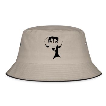umme - Bucket Hat - Khaki/Schwarz - Vorne