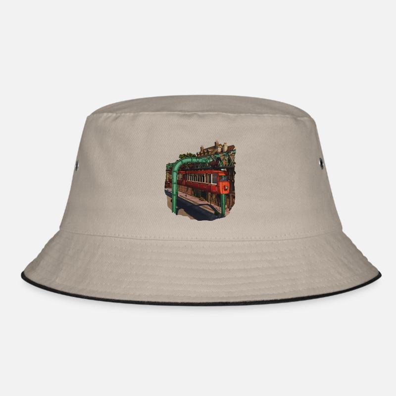 Kaiserwagen-TShirt - Bucket Hat - Khaki/Schwarz