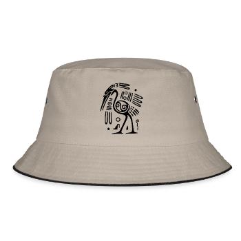 Ethno Travel Experience - Bucket Hat - khaki/black - Front