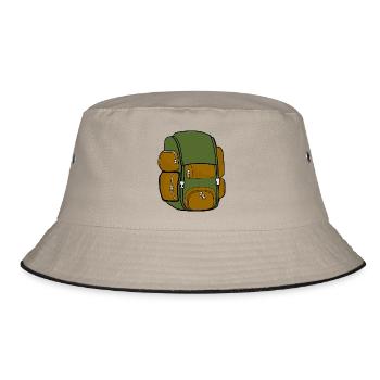 backpack - Bucket Hat - khaki/black - Front