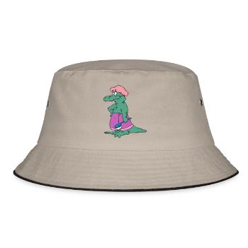 bath bath bathtub bathtub shower shower3 - Bucket Hat - khaki/black - Front