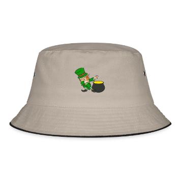 Dabbing Leprechaun Dab St Patricks Day Pot d'or - Bob - kaki/noir - Devant