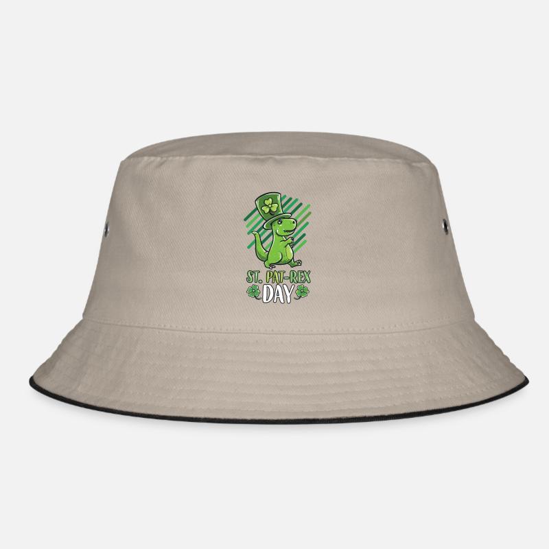 St Patricks day Outfit T-Rex Geschenk Bier Irland Bucket Hat