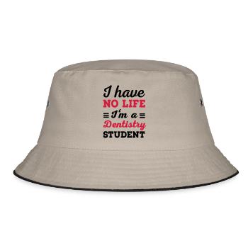 dentist - Bucket Hat - khaki/black - Front