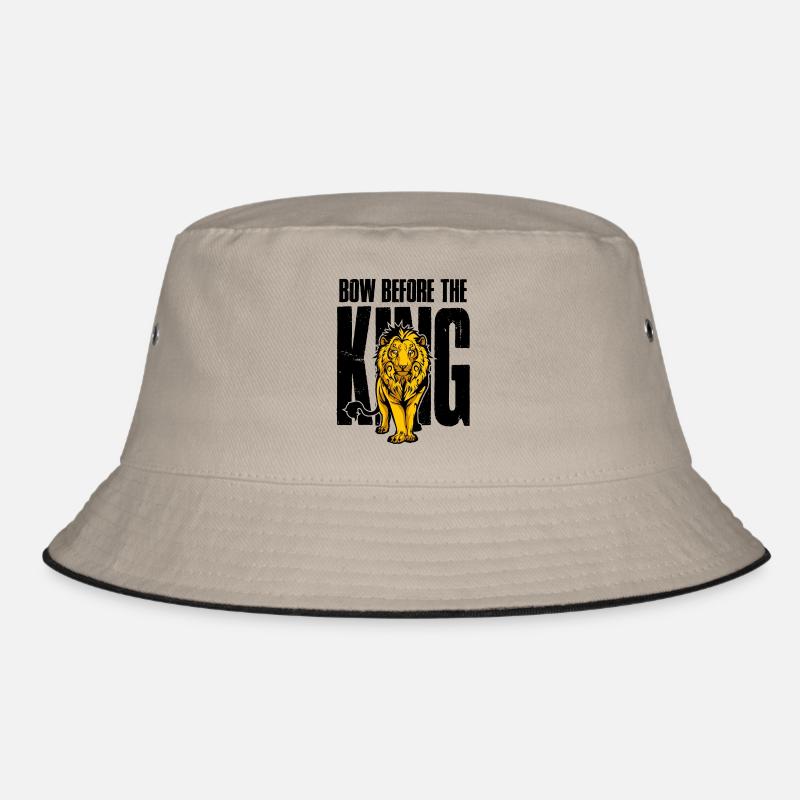 Lion Bow Before the King Lion gift Bucket Hat