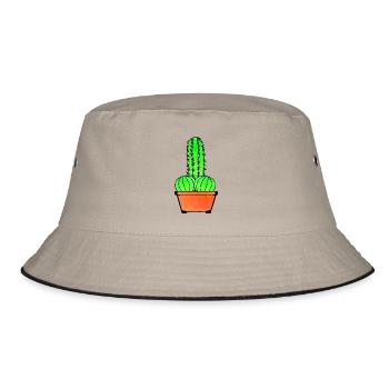 Cactus provocateur et Aloe - Bob - kaki/noir - Devant