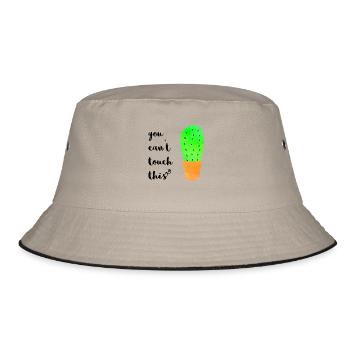 You Can Not Touch This - Cactus - Bucket Hat - khaki/black - Front