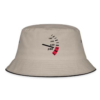 speed - Bucket Hat - khaki/black - Front