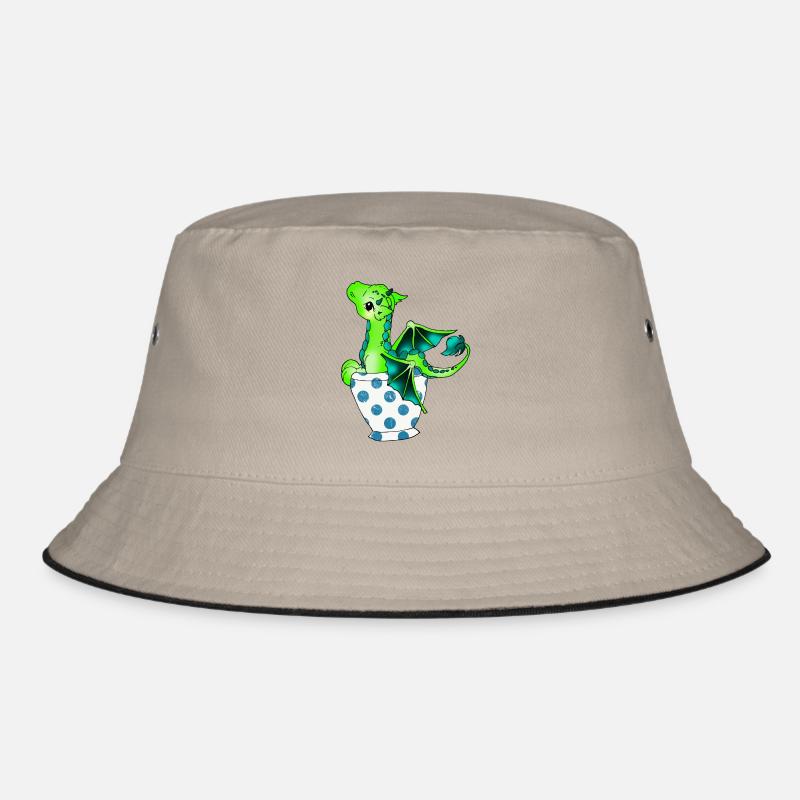 Dragon in the cup Mythical creature Bucket Hat