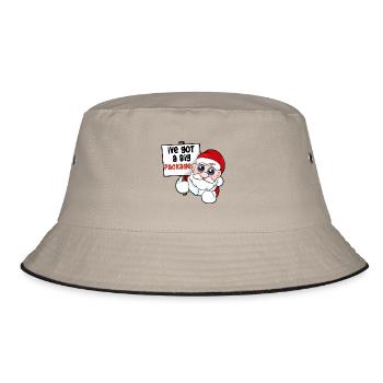 I have a big package. - Bucket Hat - khaki/black - Front