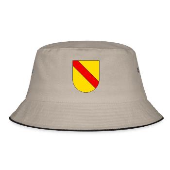 Badisches Wappen einfach - Bucket Hat - Khaki/Schwarz - Vorne