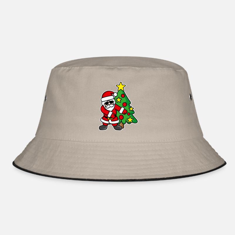 Santa Claus Christmas tree FLOSS DANCE FLOSSING Bucket Hat
