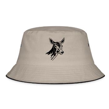 Doe - Bucket Hat - khaki/black - Front