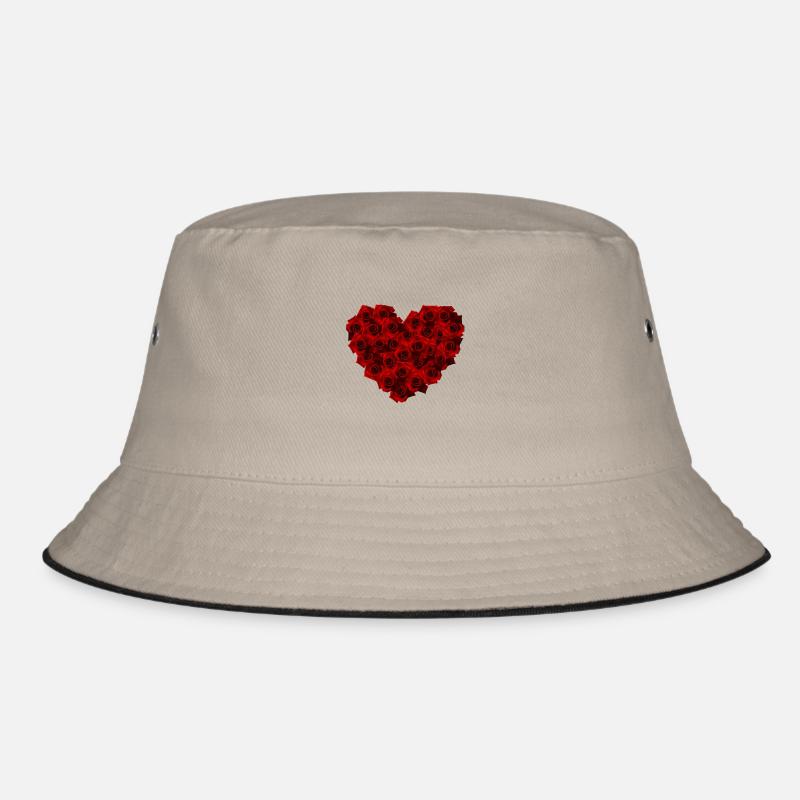Roses heart Bucket Hat