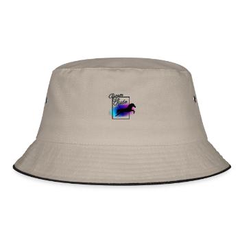 Horse - Bucket Hat - Khaki/Schwarz - Vorne