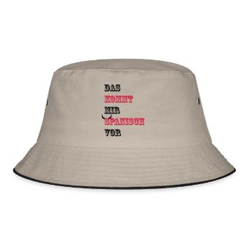 Das kommt mir Spanisch vor - Bucket Hat - Khaki/Schwarz - Vorne