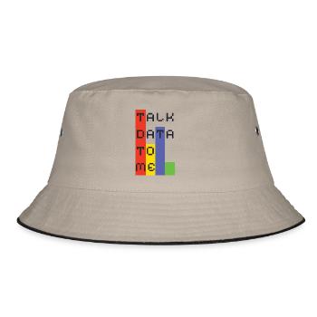 Daten - Bucket Hat - Khaki/Schwarz - Vorne