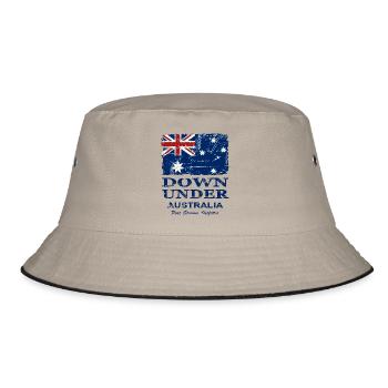 Down Under - Vintage Look - Bob - kaki/noir - Devant