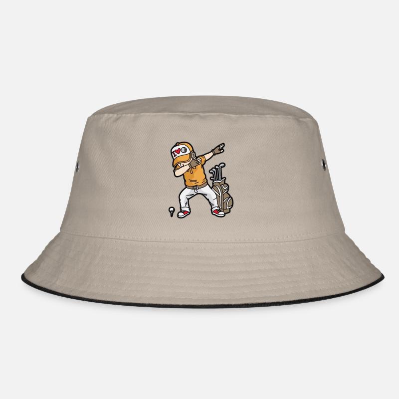 DABBING GOLFER Golf Player Minigolf Golf Course Bucket Hat