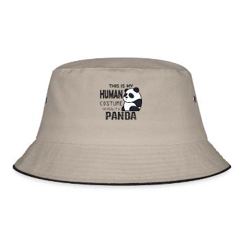 Panda - Bucket Hat - khaki/black - Front