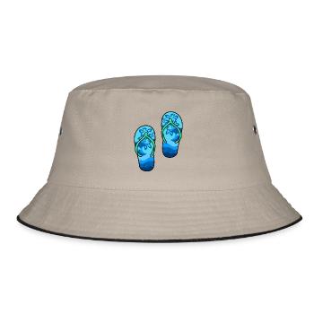 flipflop - Bucket Hat - khaki/black - Front