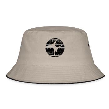 Breakdancer - Bucket Hat - Khaki/Schwarz - Vorne