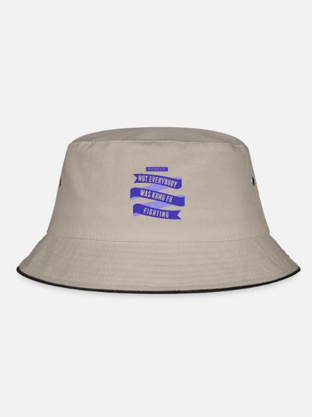 Surely Not Everybody What Kung Fu Fighting - Bucket Hat - khaki/black - Front