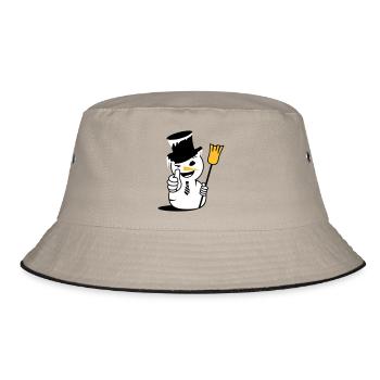 Un bonhomme de neige cool avec le pouce vers le haut - Bob - kaki/noir - Devant