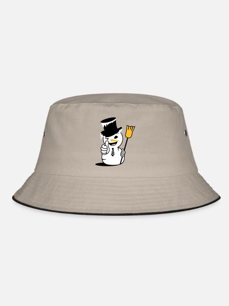 Un bonhomme de neige cool avec le pouce vers le haut - Bob - kaki/noir - Devant