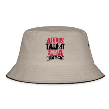 ALLES TANZT EMMA KLATSCHT. - Bucket Hat - Khaki/Schwarz - Vorne