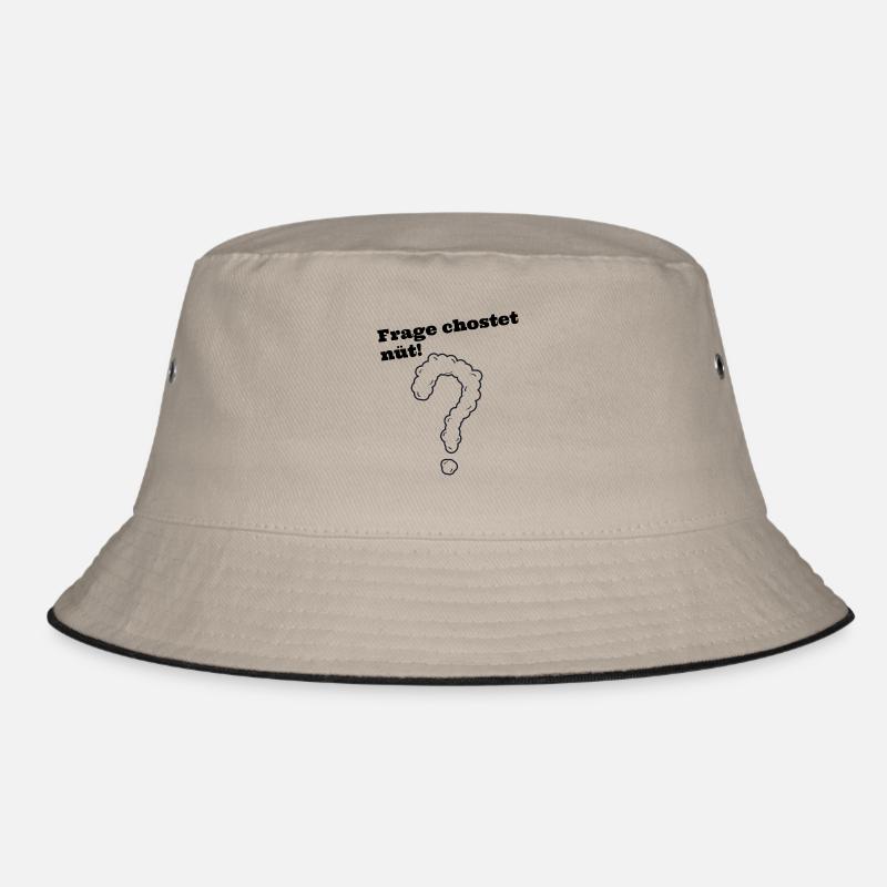 Frage chostet nüt schweizerdeutsch Spruch Bucket Hat