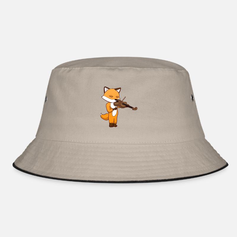 Violin Fox Bucket Hat