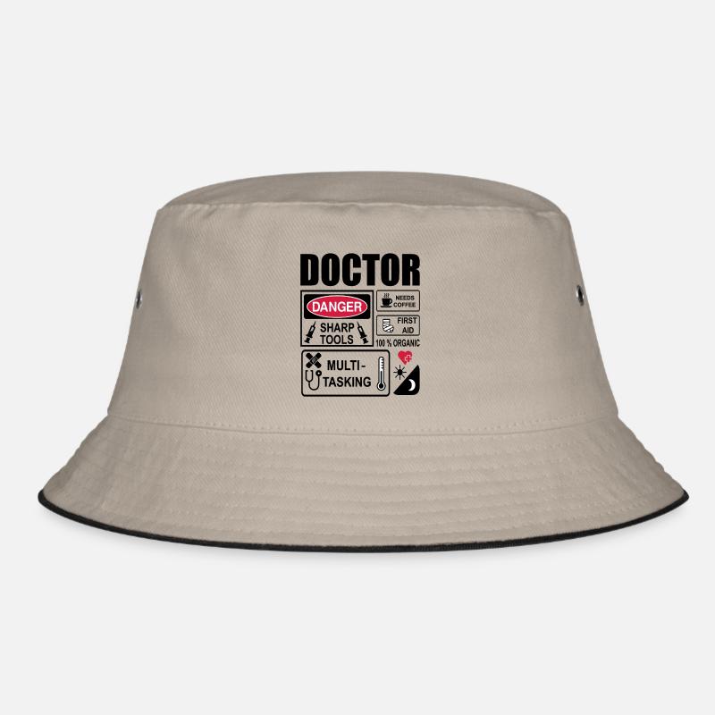 DOC - Bucket Hat - Khaki/Schwarz